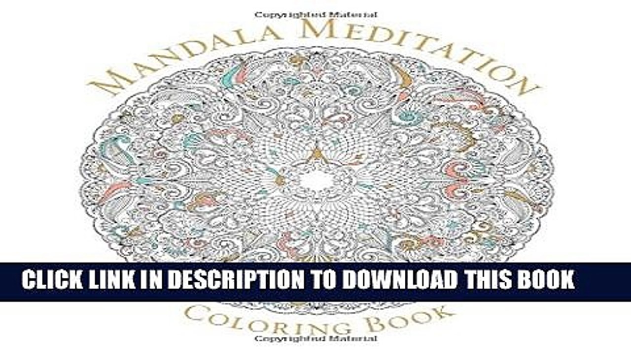 [PDF] Mandala Meditation Coloring Book (Serene Coloring) Popular Colection