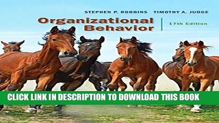 New Book Organizational Behavior (17th Edition)