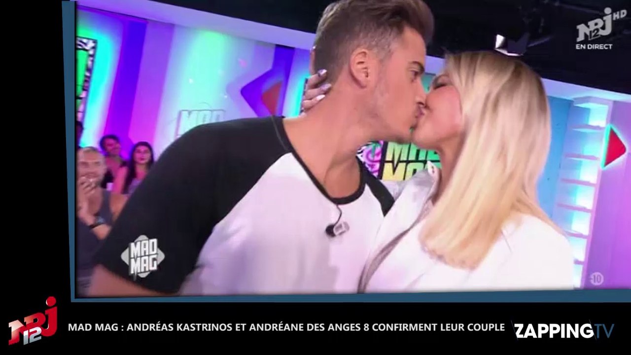 Le Mad Mag : Andréas Kastrinos et Andréane des Anges 8 en couple, ils officialisent avec un baiser (Vidéo)