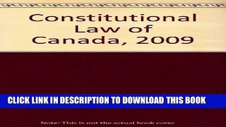 Collection Book Constitutional Law of Canada, 2009