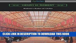 Collection Book Robert s Rules of Order (Revised for Deliberative Assemblies)