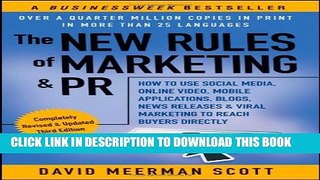 New Book The New Rules of Marketing   PR: How to Use Social Media, Online Video, Mobile