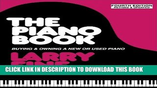 New Book The Piano Book: Buying   Owning a New or Used Piano