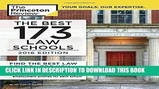 New Book The Best 173 Law Schools, 2016 Edition