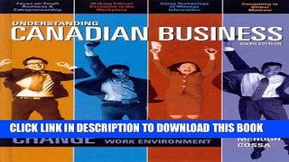 New Book Understanding Canadian Business, Sixth Edition
