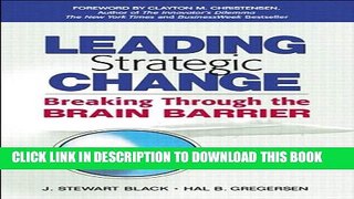 Collection Book Leading Strategic Change: Breaking Through the Brain Barrier