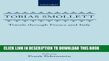 [PDF] Travels through France and Italy Full Colection