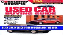 New Book Consumer Reports Used Car Buying Guide 2003