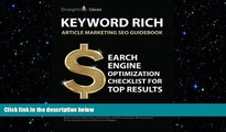 FREE PDF  KEYWORD RICH: Article Marketing SEO Guidebook: Search Engine Optimization Checklist for