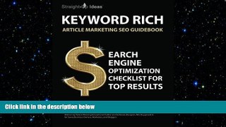 FREE PDF  KEYWORD RICH: Article Marketing SEO Guidebook: Search Engine Optimization Checklist for