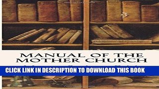 New Book Manual of the Mother Church
