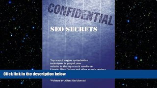 READ book  Confidential SEO Secrets: Search Engine Optimization Techniques  BOOK ONLINE