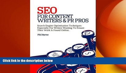 FREE PDF  SEO for Content Writers and PR Pros  FREE BOOOK ONLINE