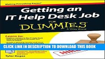Collection Book Getting an IT Help Desk Job For Dummies (For Dummies (Computers))