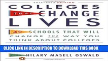 New Book Colleges That Change Lives: 40 Schools That Will Change the Way You Think About Colleges