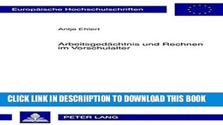 [PDF] ArbeitsgedÃ¤chtnis und Rechnen im Vorschulalter: Die Entwicklung eines