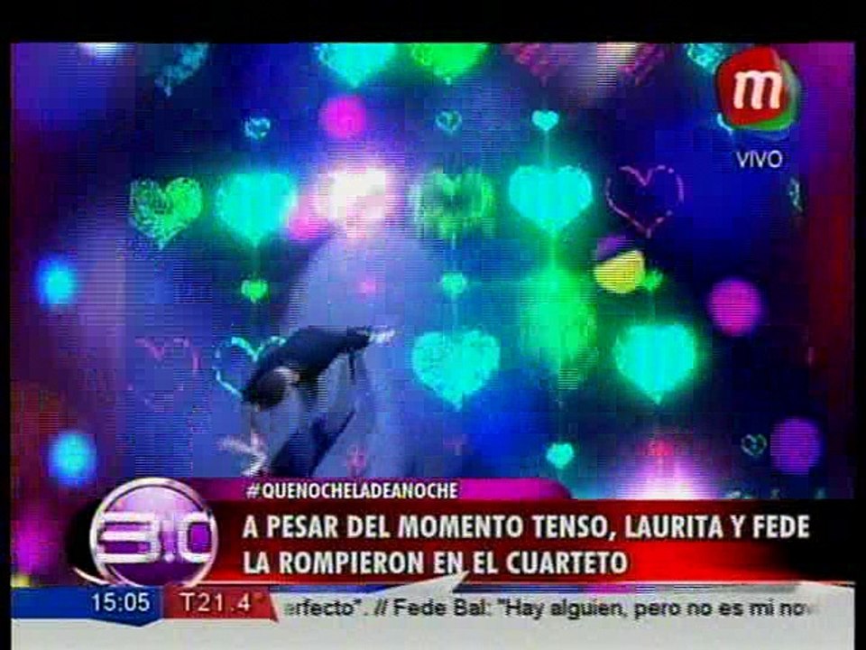 Federico Bal y Laurita Fernández la rompieron en el cuarteto
