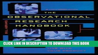 New Book The Observational Research Handbook