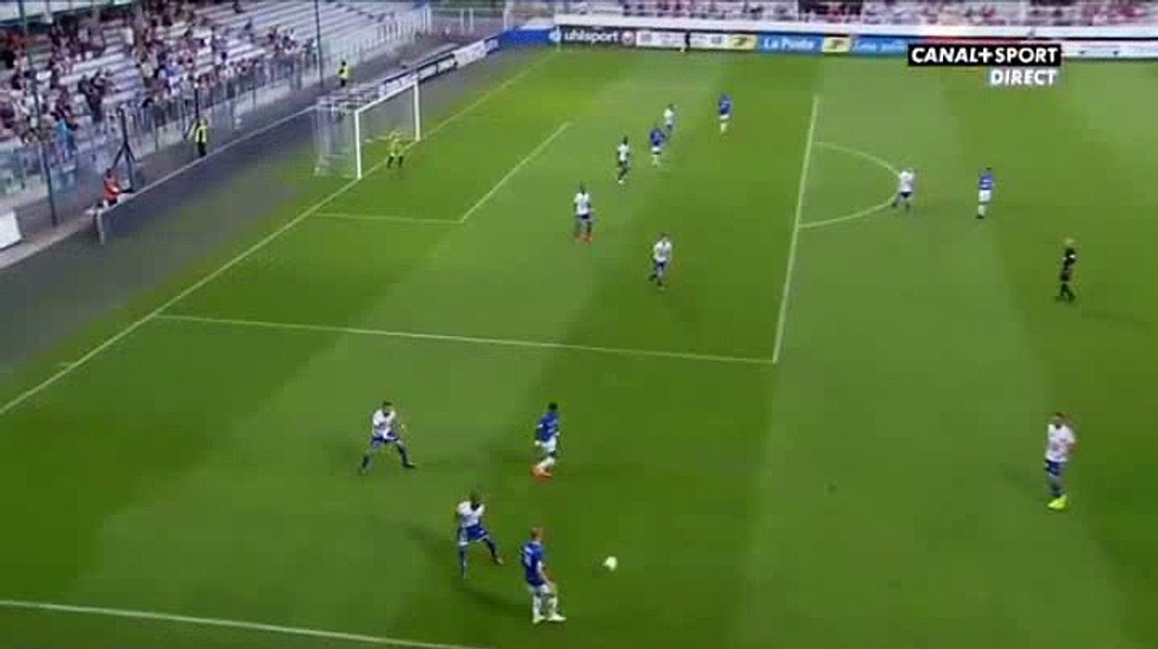 Dos Santos L. (Own goal) Goal HD - Auxerre 2-0 Strasbourg - 23-08-2016