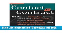 New Book From Contact to Contract: 432 Proven Sales Tips to Generate More Leads, Close More Deals,