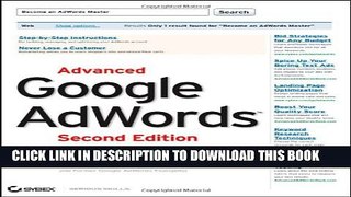 New Book Advanced Google AdWords