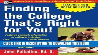 Collection Book Finding the College That s Right for You!