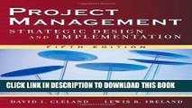 New Book Project Management: Strategic Design and Implementation