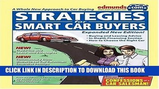 New Book Edmunds.com Strategies for Smart Car Buyers (Edmunds.com Car Buying Guide Strategies for