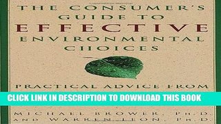 Collection Book The Consumer s Guide to Effective Environmental Choices: Practical Advice from the