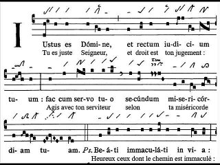 Introitus Iustus es Domine, Dominica XXIII TpA (23 TO)