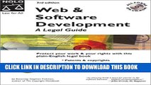 New Book Web   Software Development: A Legal Guide with CDROM