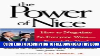New Book The Power of Nice