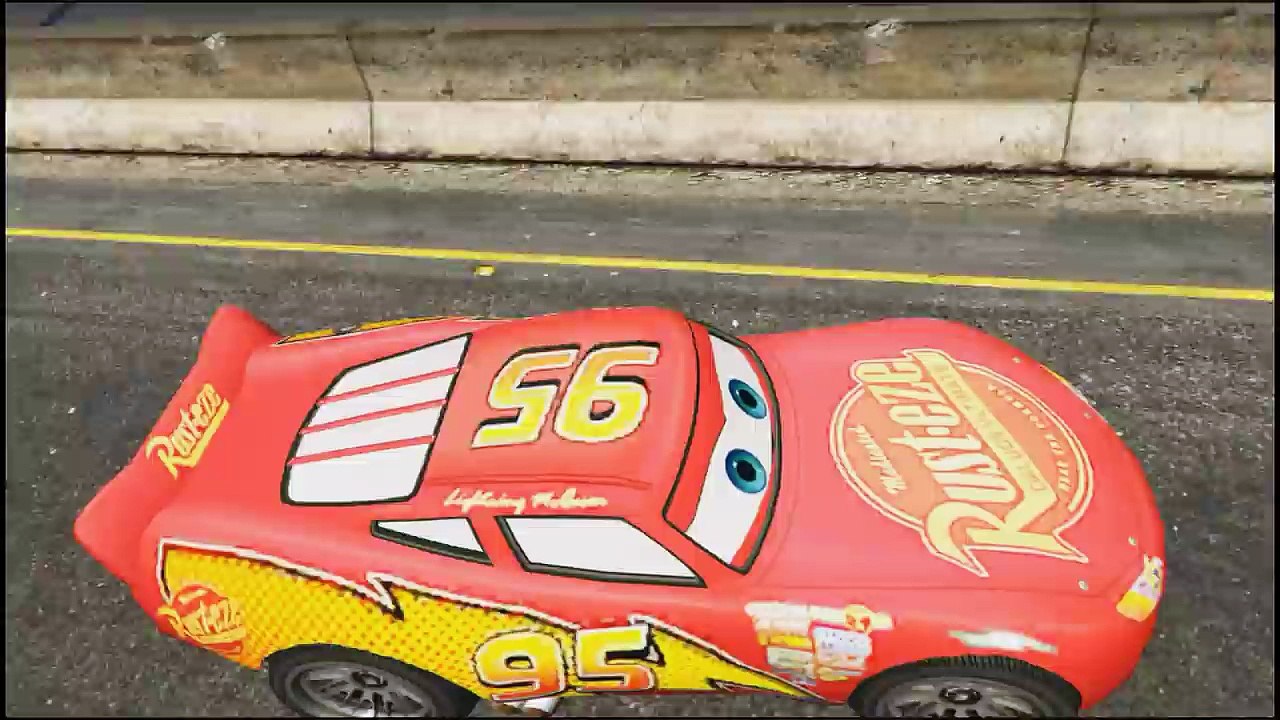 McQueen Spiderman - Police car chase  Cars Cartoon Videos for kids - Children video Disney Cars