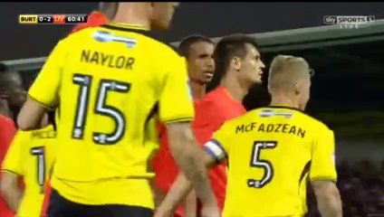 Tom Naylor Own Goal HD - Burton 0-3 Liverpool - 23-08-2016