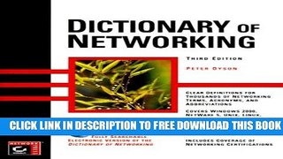 New Book Dictionary of Networking