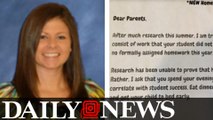 Second Grade Texas Teacher Introduces Controversial No Homework Policy