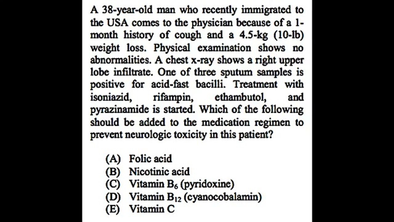 USMLE: Question 1 (with answer and explanation)