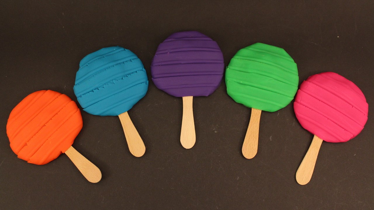 Play Doh Lollipop Surprise Video Play and Learn Colours Fun for Kids