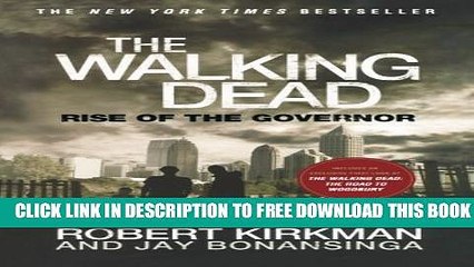 New Book The Walking Dead: Rise of the Governor