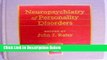[Best] Neuropsychiatry of Personality Disorders Free Books