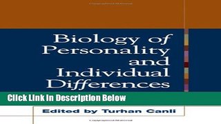 [Reads] Biology of Personality and Individual Differences Online Books
