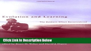 [Best] Evolution and Learning: The Baldwin Effect Reconsidered (Life and Mind: Philosophical
