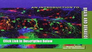 [Best] Introduction to Brain and Behavior and Study Guide Online Books