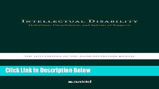 [Reads] Intellectual Disability: Definition, Classification, and Systems of Supports (11th