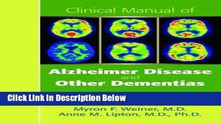 [Best] Clinical Manual of Alzheimer Disease and Other Dementias Free Ebook