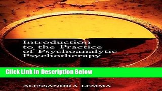 [Best] Introduction to the Practice of Psychoanalytic Psychotherapy Online Books