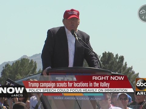 Donald Trump in Phoenix scouting for location to deliver ‘policy speech’