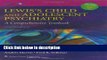 [Get] Lewis s Child and Adolescent Psychiatry: A Comprehensive Textbook, 4th Edition (Lewis, Lewis