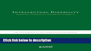 [Get] Intellectual Disability: Definition, Classification, and Systems of Supports (11th Edition)