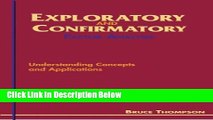 [Fresh] Exploratory and Confirmatory Factor Analysis: Understanding Concepts and Applications New
